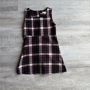 Copper Key Black and Pink Plaid Dress